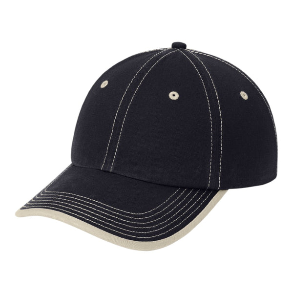 Port Authority C835 Vintage Washed Contrast Stitch Cap