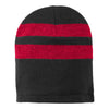 Port & Company C922 Fleece-Lined Striped Beanie Cap