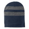 Port & Company C922 Fleece-Lined Striped Beanie Cap