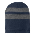 Port & Company C922 Fleece-Lined Striped Beanie Cap