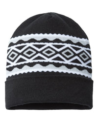 Cap America RKD12 USA-Made Diamond Cuffed Beanie