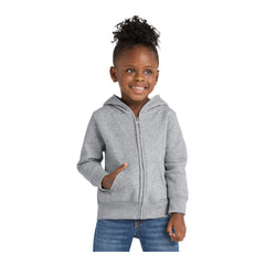 Port & Company CAR78TZH Toddler Core Fleece Full-Zip Hooded Sweatshirt - 