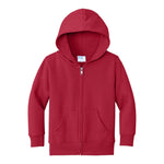 Port & Company CAR78TZH Toddler Core Fleece Full-Zip Hooded Sweatshirt