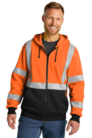 CornerStone CSF300 A107 Class 3 Heavy-Duty Fleece Full-Zip Hoodie - 