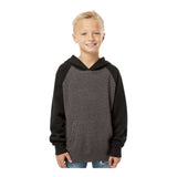 Independent Trading Co PRM15YSB Youth Lightweight Special Blend Raglan Hooded Sweatshirt