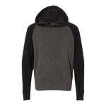 Independent Trading Co PRM15YSB Youth Lightweight Special Blend Raglan Hooded Sweatshirt