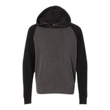 Independent Trading Co PRM15YSB Youth Lightweight Special Blend Raglan Hooded Sweatshirt