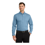 Port Authority W100 Long Sleeve Carefree Poplin Shirt