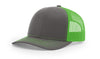 Richardson 112 Trucker Cap Split Hats Split Colors Two Colors