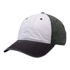 The Game GB516 Twill Color Block Cap – Khaki with Relaxed Shape and Metal Snapback