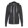 Independent Trading Co PRM90HTZ Unisex Heathered French Terry Full-Zip Hooded Sweatshirt