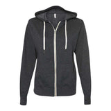 Independent Trading Co PRM90HTZ Unisex Heathered French Terry Full-Zip Hooded Sweatshirt