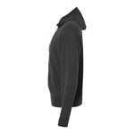 Independent Trading Co PRM90HTZ Unisex Heathered French Terry Full-Zip Hooded Sweatshirt