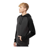 Independent Trading Co IND40RP Unisex Raglan Hooded Sweatshirt