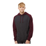 Independent Trading Co IND40RP Unisex Raglan Hooded Sweatshirt