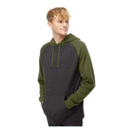 Independent Trading Co IND40RP Unisex Raglan Hooded Sweatshirt