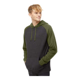 Independent Trading Co IND40RP Unisex Raglan Hooded Sweatshirt