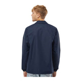 Independent Trading Co EXP99CNB Men's Water-Resistant Windbreaker Coachs Jacket