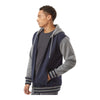 Independent Trading Co IND45UVZ Unisex Heavyweight Varsity Full-Zip Hooded Sweatshirt