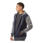 Independent Trading Co IND45UVZ Unisex Heavyweight Varsity Full-Zip Hooded Sweatshirt