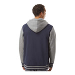 Independent Trading Co IND45UVZ Unisex Heavyweight Varsity Full-Zip Hooded Sweatshirt