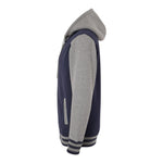 Independent Trading Co IND45UVZ Unisex Heavyweight Varsity Full-Zip Hooded Sweatshirt