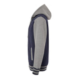 Independent Trading Co IND45UVZ Unisex Heavyweight Varsity Full-Zip Hooded Sweatshirt