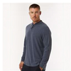 Adidas A597 Men's Henley Long Sleeve T-Shirt