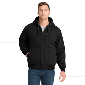 CornerStone CSJ41 Washed Duck Cloth Insulated Hooded Work Jacket - 