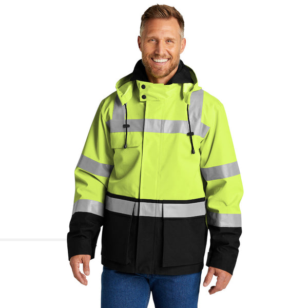 CornerStone CSJ502 ANSI 107 Class 3 Waterproof Ripstop 3-In-1 Parka