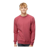 Independent Trading Co PRM30SBC Unisex Special Blend Raglan Crewneck Sweatshirt