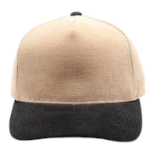 PitBull PB331K 5 Panel Two-Tone Khaki Corduroy Cap