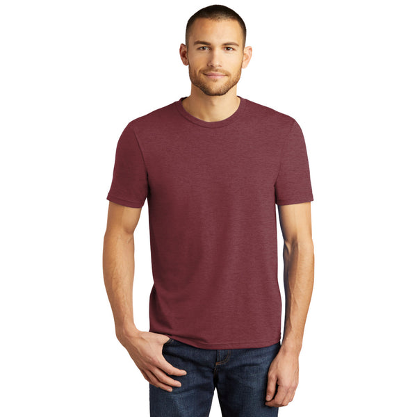 District DM130 Perfect Tri Tee - Maroon Frost