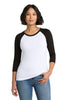 District DM136L Women's Perfect Tri 3/4-Sleeve Raglan