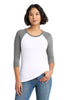 District DM136L Women's Perfect Tri 3/4-Sleeve Raglan