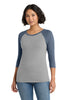 District DM136L Women's Perfect Tri 3/4-Sleeve Raglan