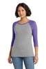 District DM136L Women's Perfect Tri 3/4-Sleeve Raglan