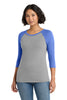 District DM136L Women's Perfect Tri 3/4-Sleeve Raglan