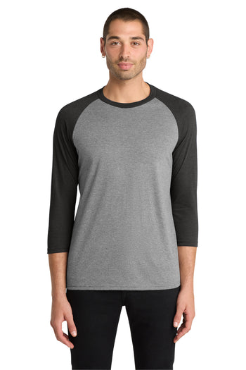 District DM136 Perfect Tri 3/4-Sleeve Raglan