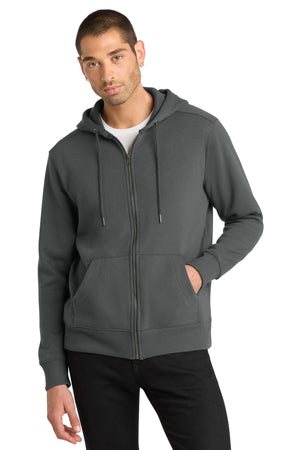District DT1103 Perfect Weight Fleece Full-Zip Hoodie - 