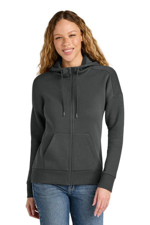 District DT1104 Women's Perfect Weight Fleece Drop Shoulder Full-Zip Hoodie - 