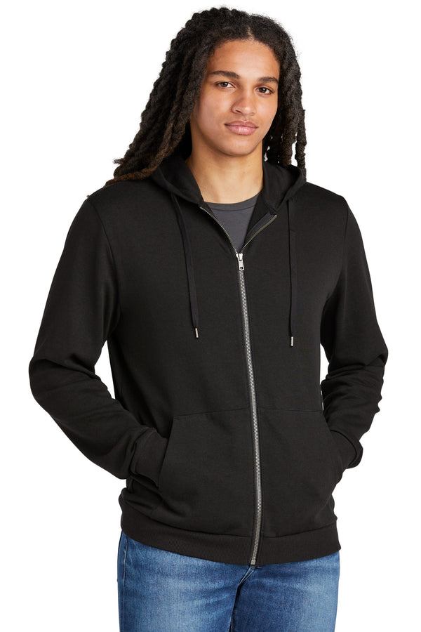 District DT1302 Perfect Tri Fleece Full-Zip Hoodie