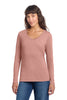 District DT135 Women's Perfect Tri Long Sleeve V-Neck Tee