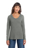 District DT135 Women's Perfect Tri Long Sleeve V-Neck Tee