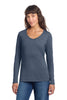 District DT135 Women's Perfect Tri Long Sleeve V-Neck Tee