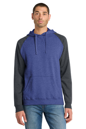 District DT196 Young Mens Lightweight Fleece Raglan Hoodie - 