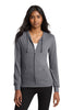 District DT2100 Women's Fitted Jersey Full-Zip Hoodie