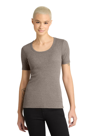 District DT6020 Women's VIT Rib Scoop Neck Tee - 