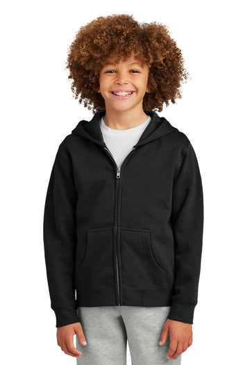 District DT6102Y Youth VIT Fleece Full-Zip Hoodie