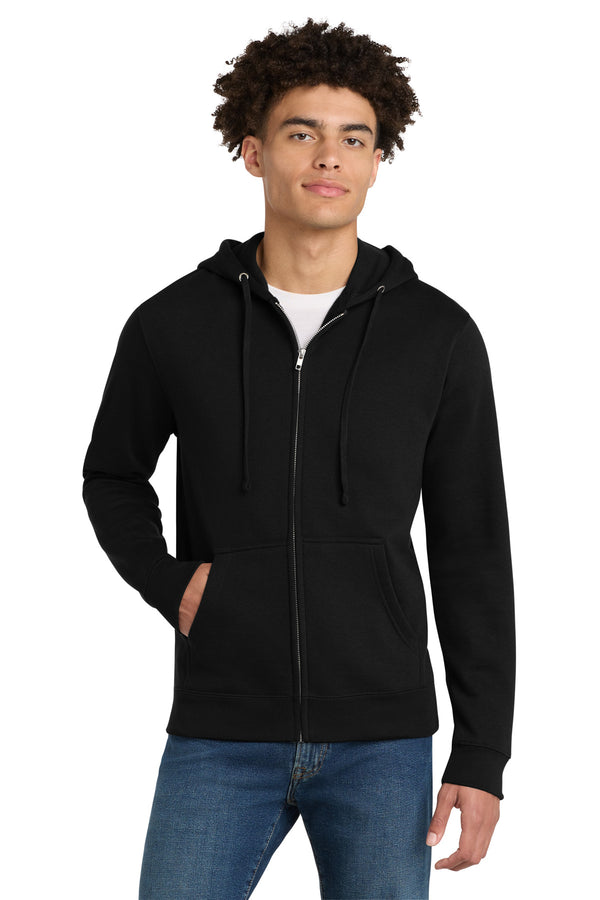 District DT6102 VIT Fleece Full-Zip Hoodie